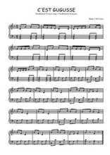 Téléchargez l'arrangement pour piano de la partition de C'est Gugusse en PDF